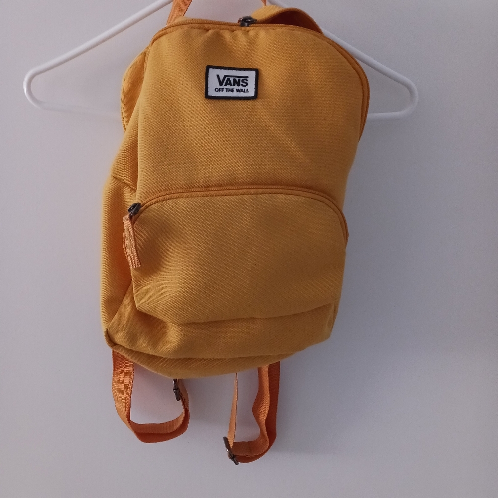 Vans Yellow Canvas Mini Backpack